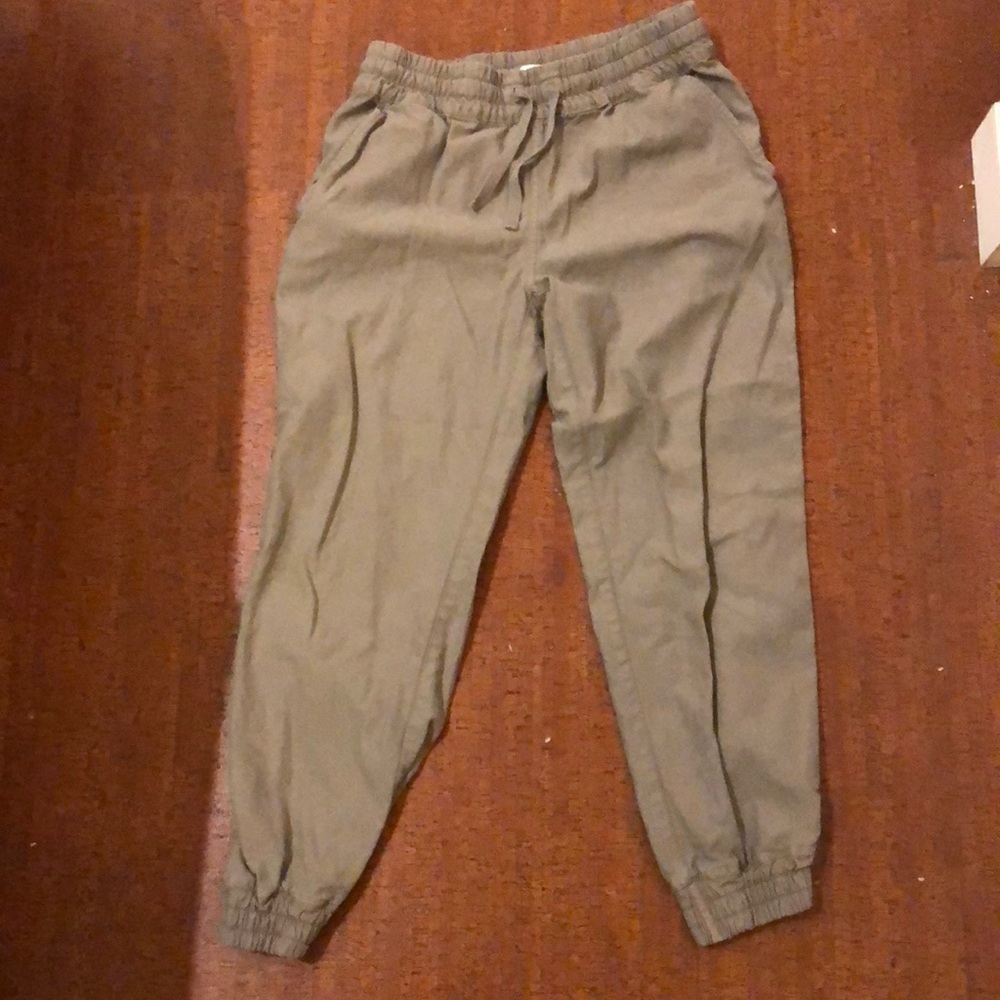 Aritzia Olive Green Track Pants